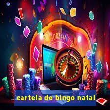 cartela de bingo natal